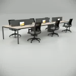 Six-Ear Workstation Oak